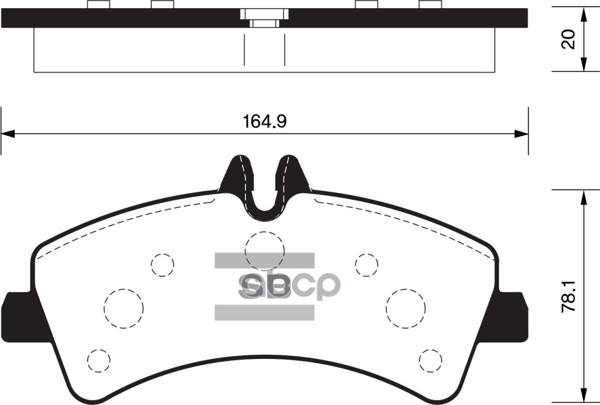 Колодки задние SANGSIN BRAKE SP1426